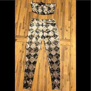 Forever 21 two piece pant set